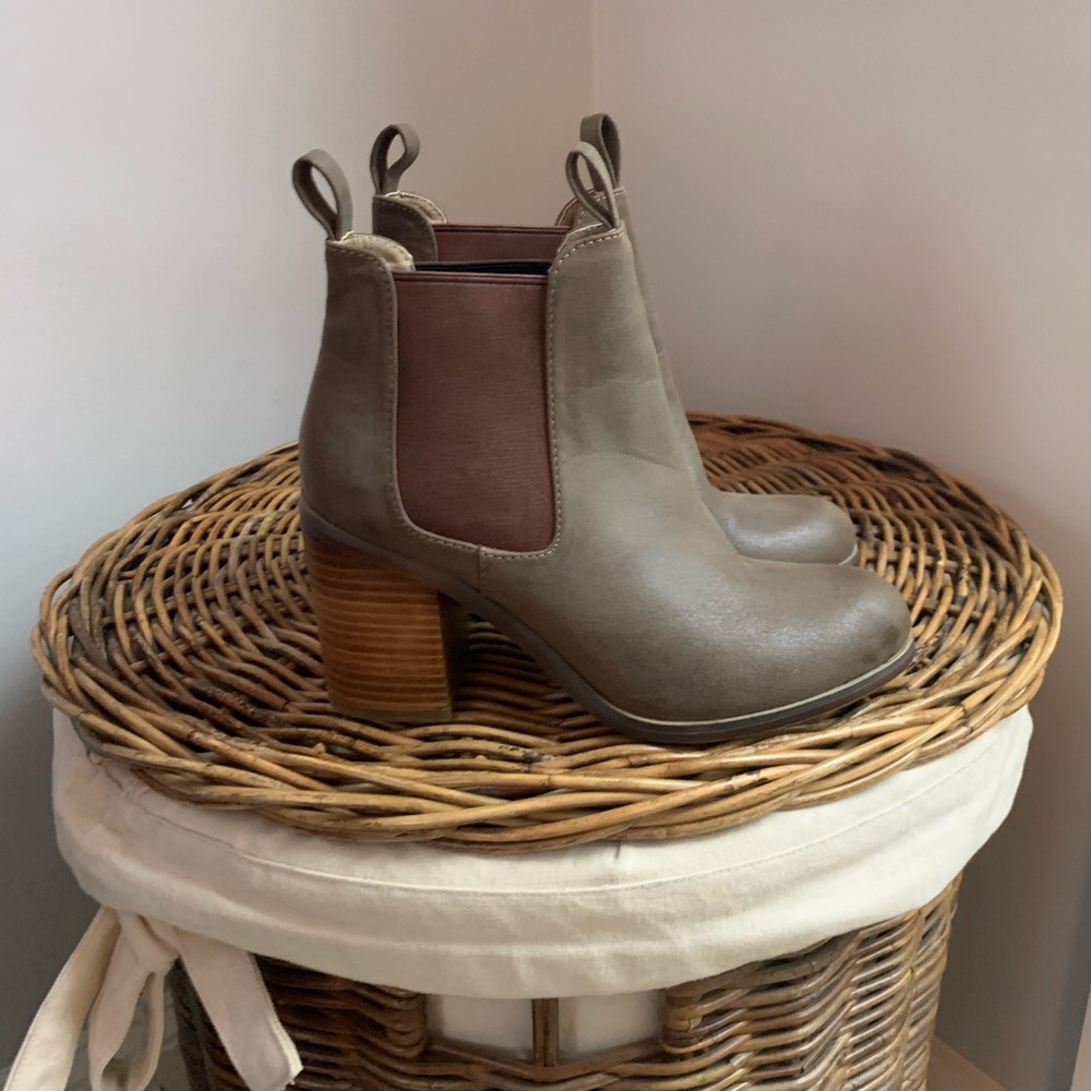 Faux Leather Booties